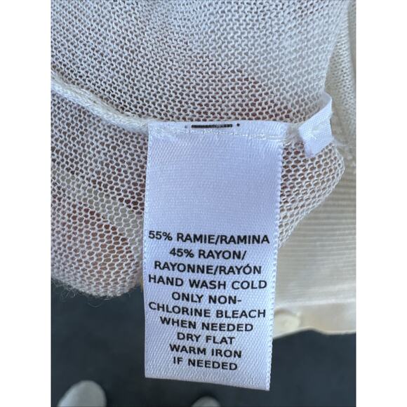 3 for $9 Loft Cream Cardigan M - Picture 6 of 8